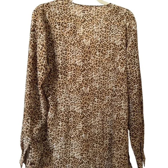 GORGEOUS EMMA JAMES LIGHTWEIGHT ANIMAL PRINT BLOUSE SIZE: 14 #K - Picture 5 of 6